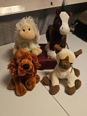 WEBKINZ Clyesdale/Lamb/Irish Setter/Siamese Cat Plush Pets(Sanitized)